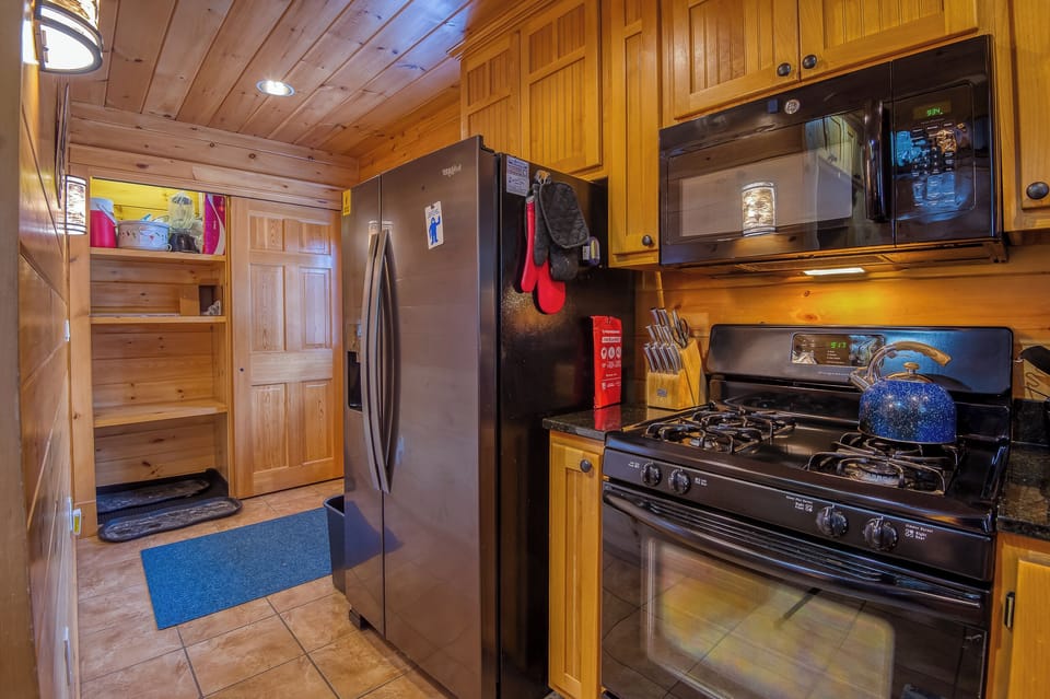 Prepare meals together in this bright, functional kitchen.