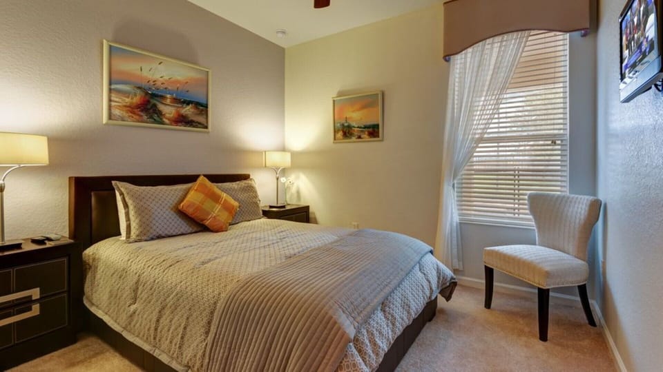 A bedroom for grandma & grandpa on the main floor. No need to climb the stairs!