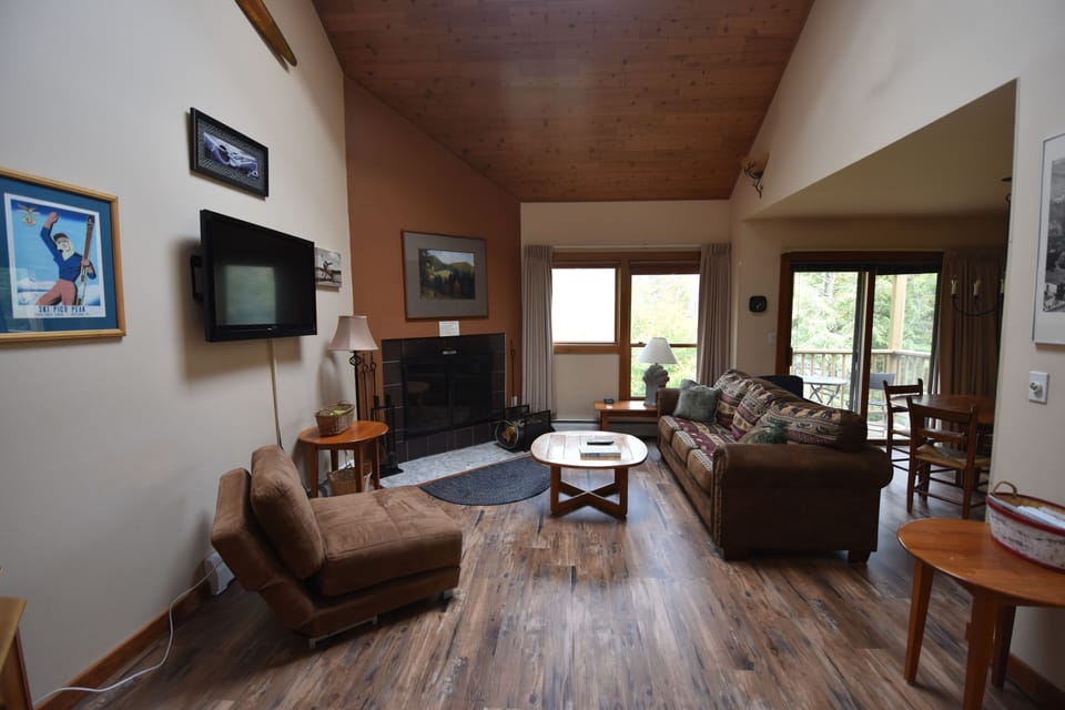 sleeper sofa open concept high ceilings