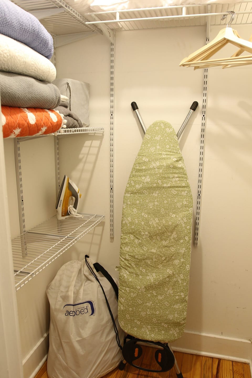 Extra linens (more than pictured here) are in the closet in bedroom 2