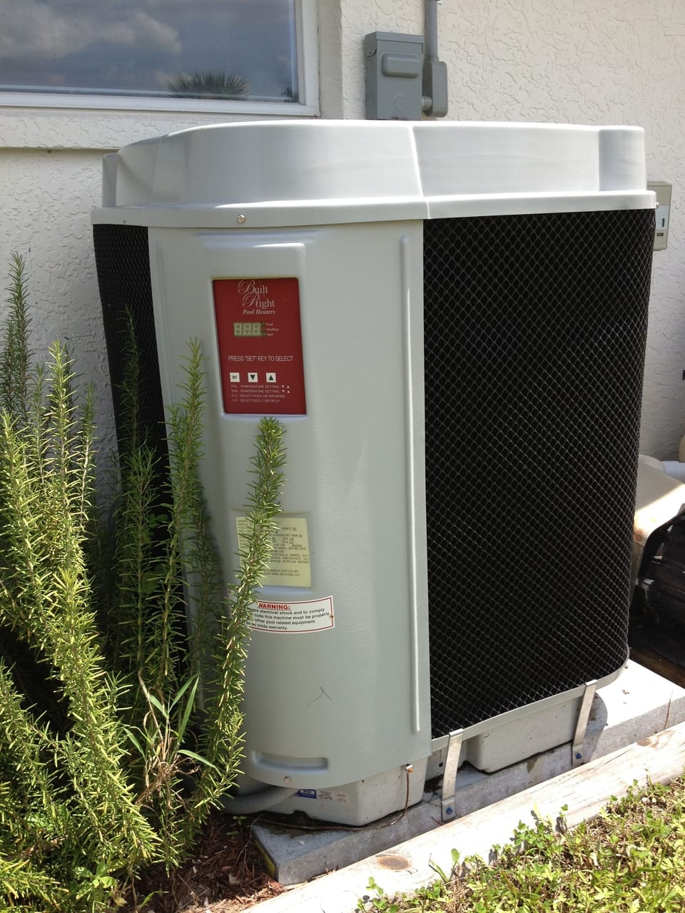 Electric Pool heater for a warm pool in the winter!