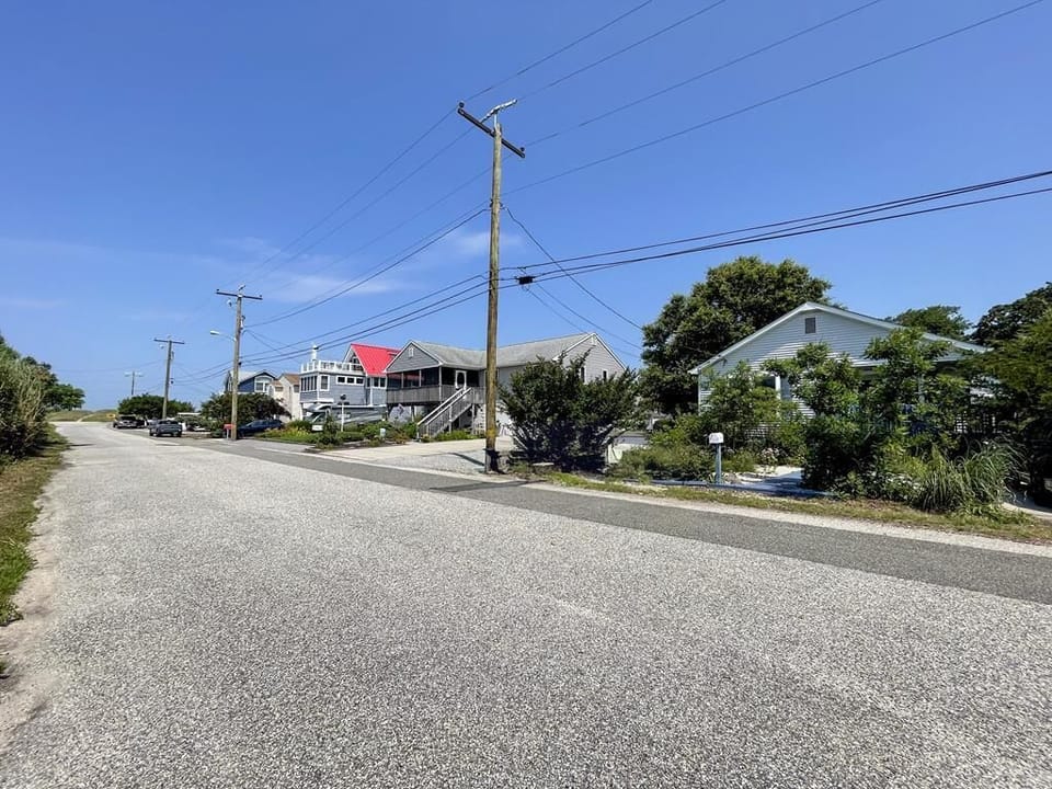 Our house, bay beach at the end of the street