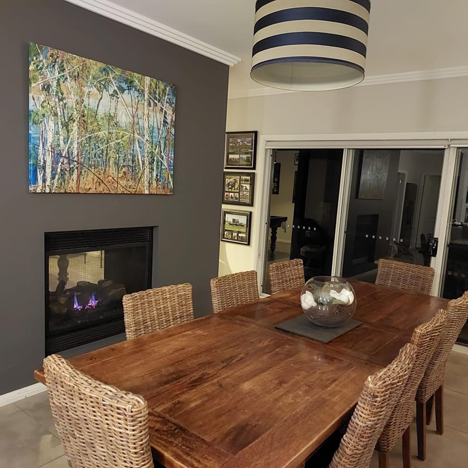 Double sided fireplace  for cosy winter nights