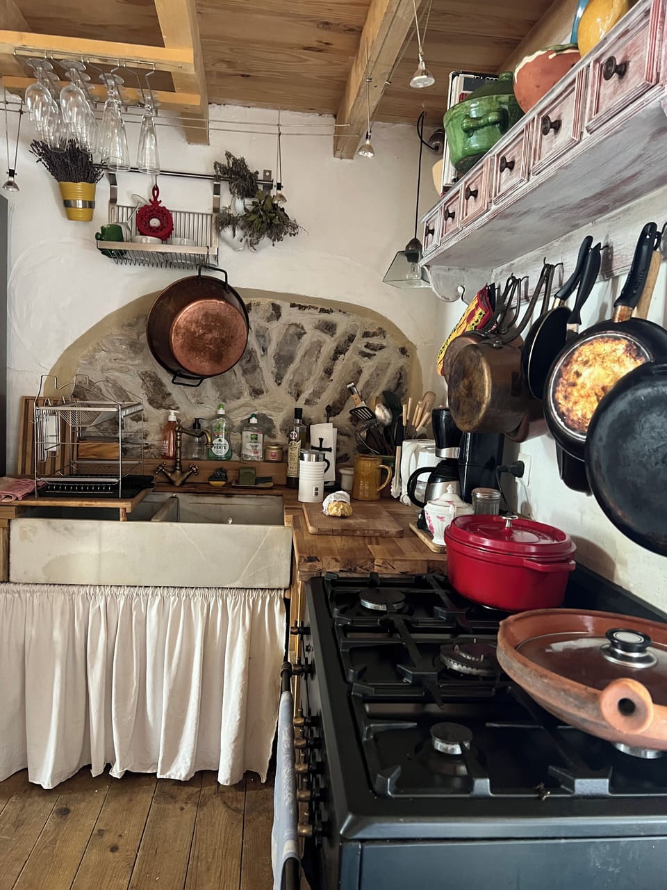 Marble antique apron front sink