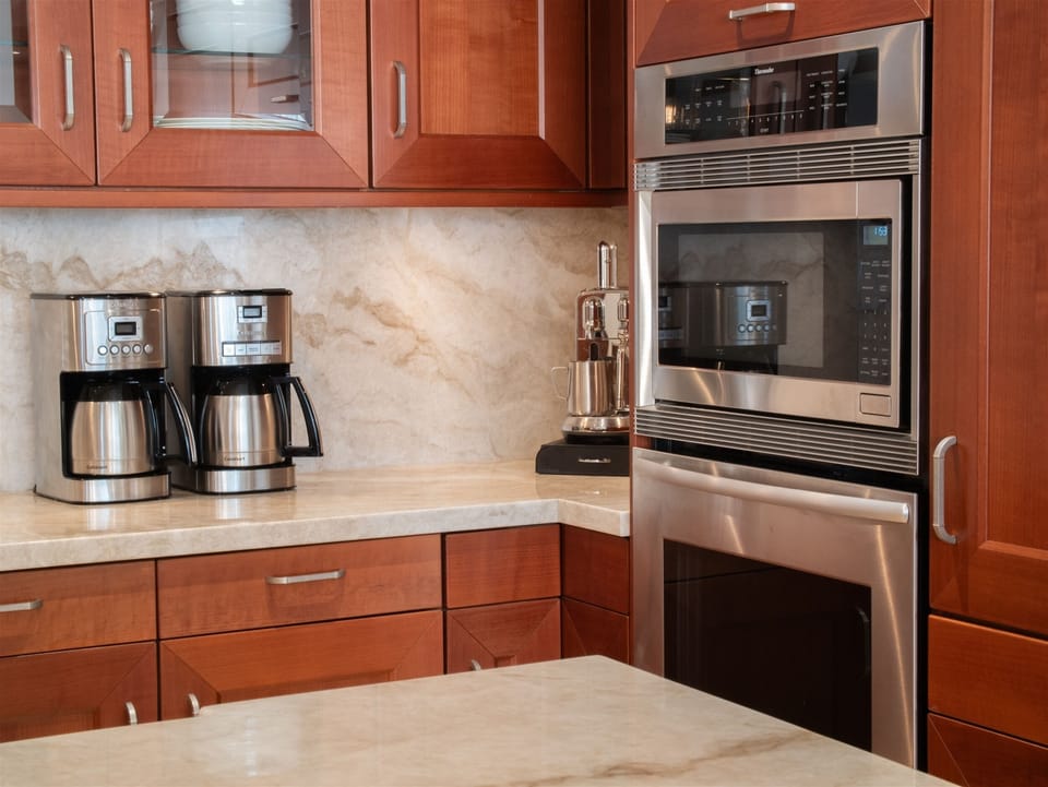 New Kitchen with a full assortment of Cooking Dining and Serving Supplies