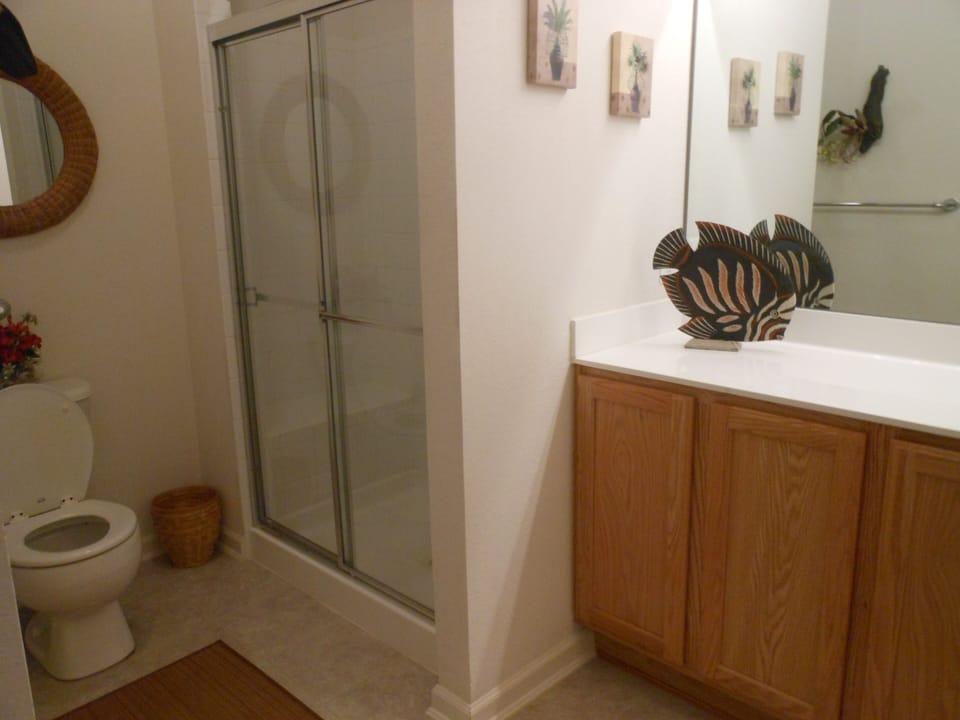 Master bathroom located inside of master bedroom on the first floor