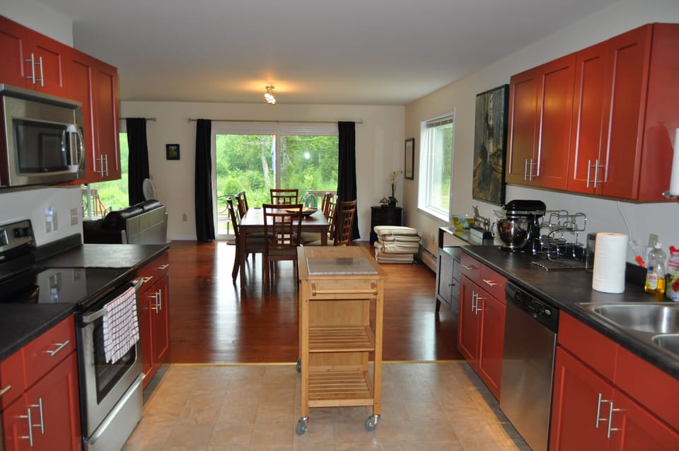 Kitchen with dishwasher, 2 Stove, Microwave