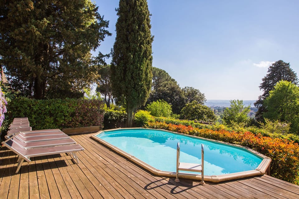 A pool with a view...