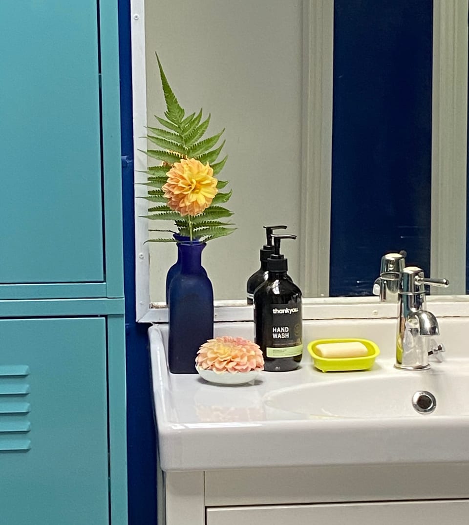 Bathroom detail - we have Thank You Hand wash for your use