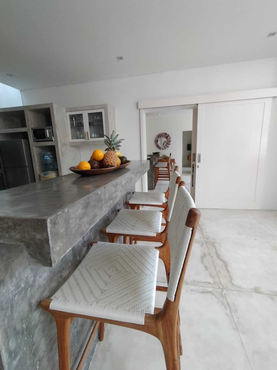 Villa 2 Equipped Western Kitchen with interconnecting door access to villa 3