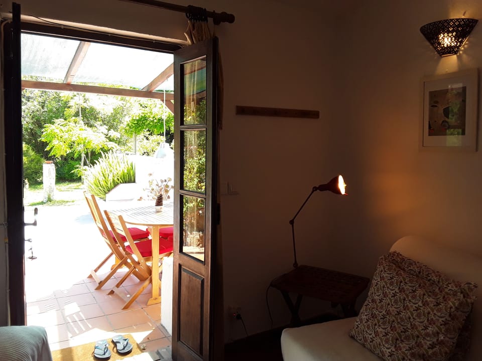 Sofa overlooking the terrace