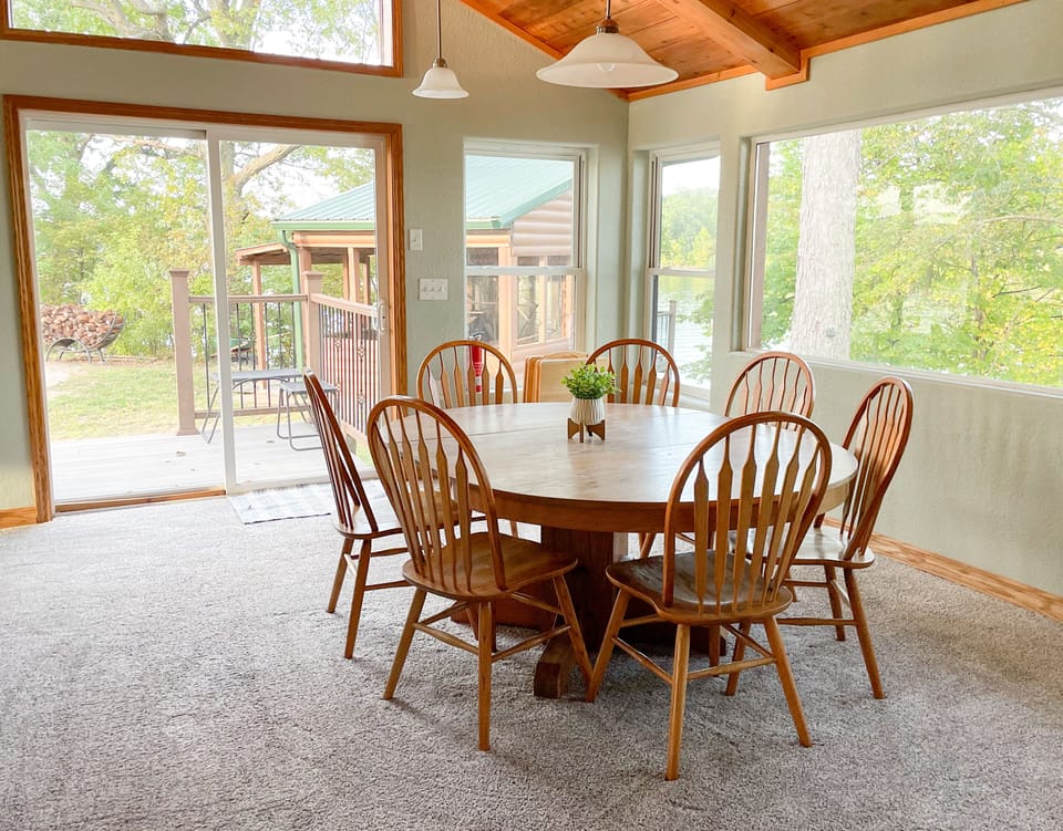 Dining room with seating for seven