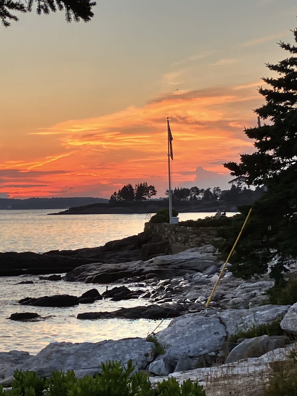 Sunset at the end of our street