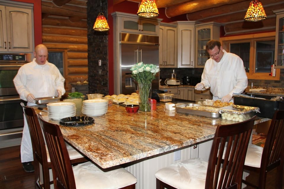 Professional Chefs Catering a intimate wedding at Overholser Lodge