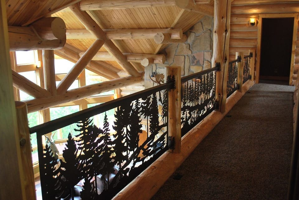 Bridge between the bunk room and blue room on the upper level