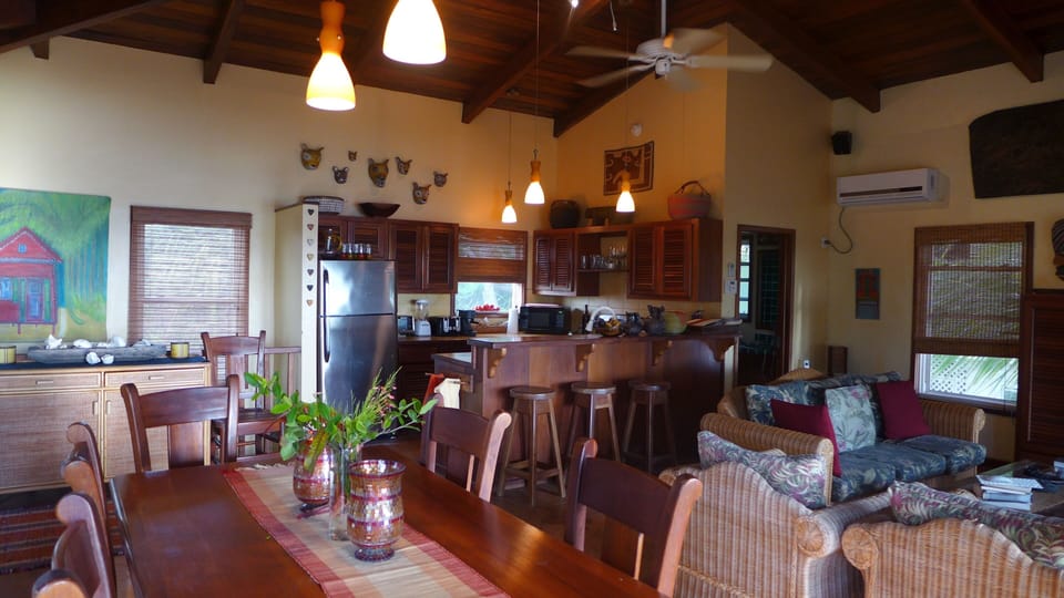 The kitchen in the great room
