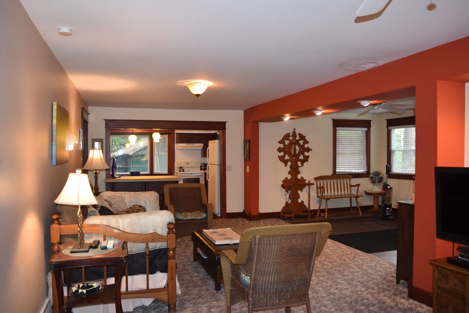 Open Living area with various seating areas 