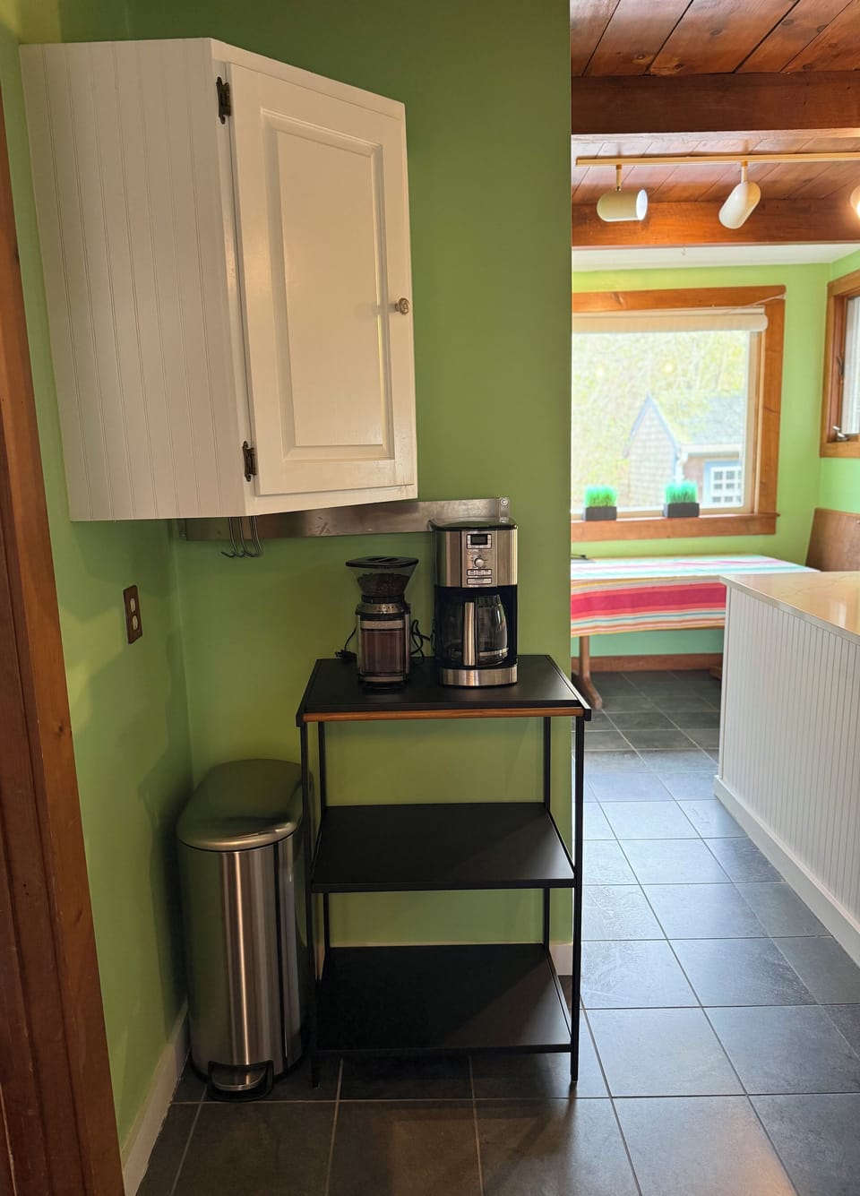 Kitchen.  Coffee station.