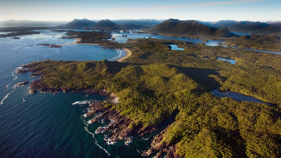 Our location from the air. There's no place like it on earth!