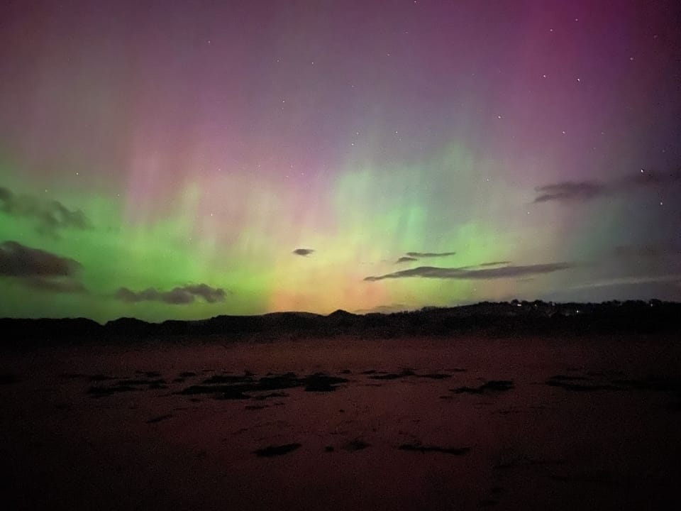 Southern Aurora from the beach