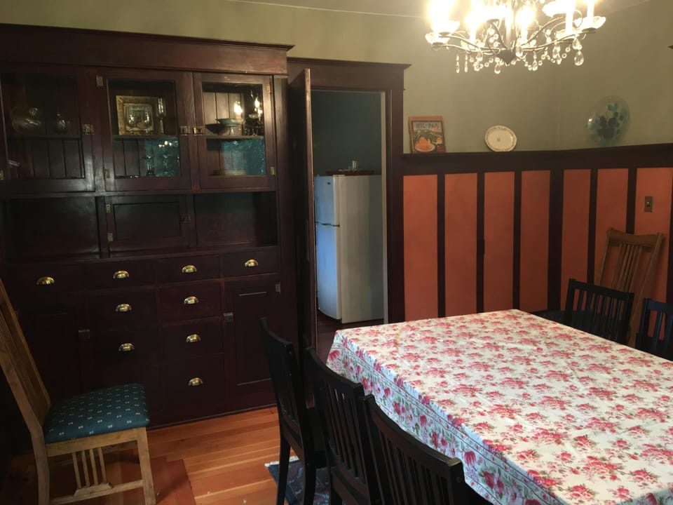 Original built in china cabinet 