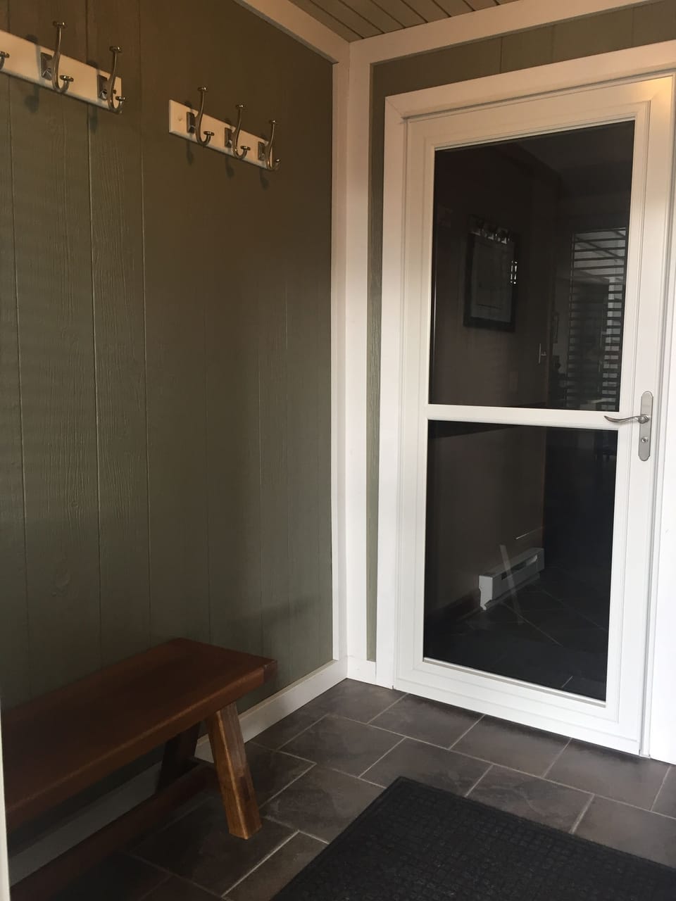 Plenty of space for your skis and gear in the HEATED mudroom!!