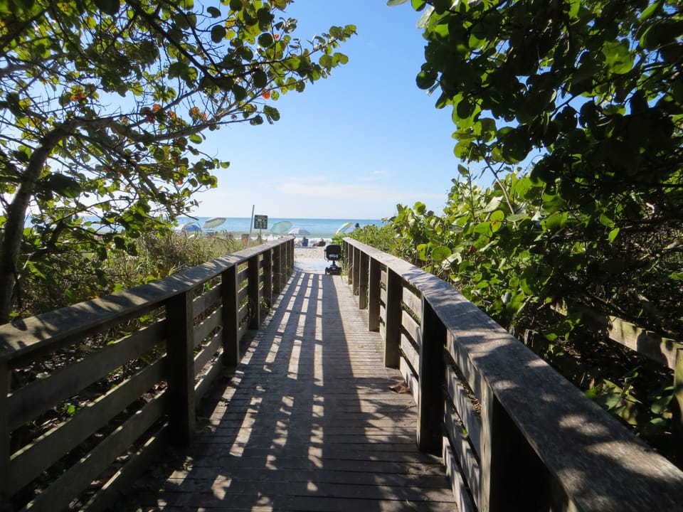 Beach is five minute cycle