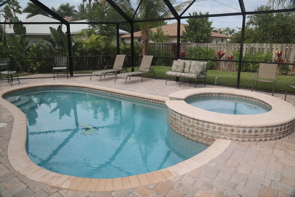 Heated pool and spa