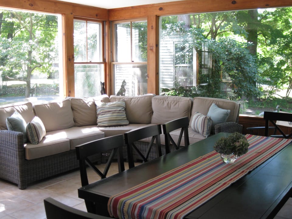 Porch and dining room