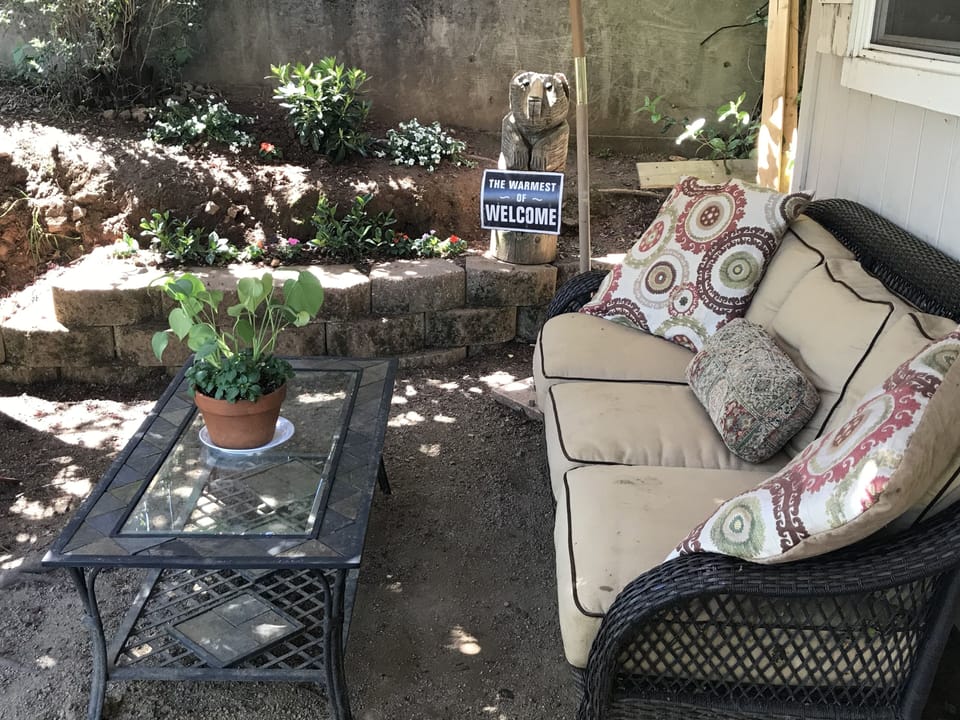 A place to relax, watch the hummingbirds and feel the canyon breeze