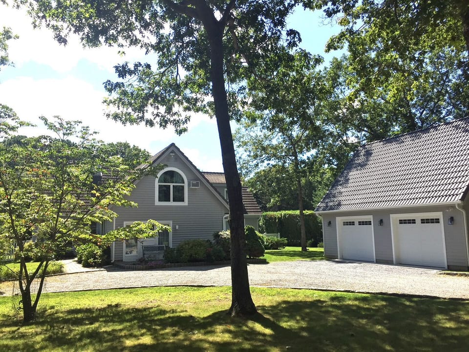 Shaded front yard