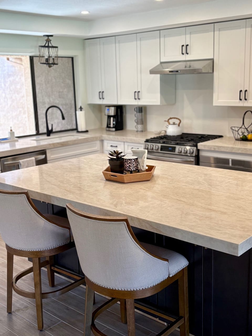 Cast Irion sink with Window view