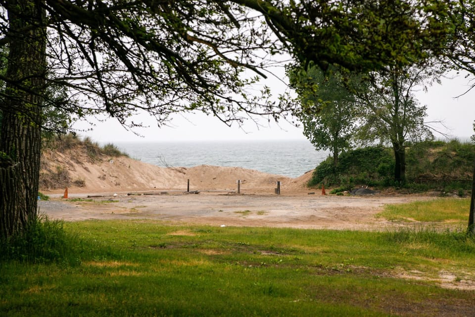 View of Lake Michigan and Porter Beach 