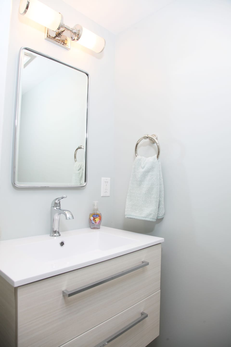 Half bathroom in master bedroom.