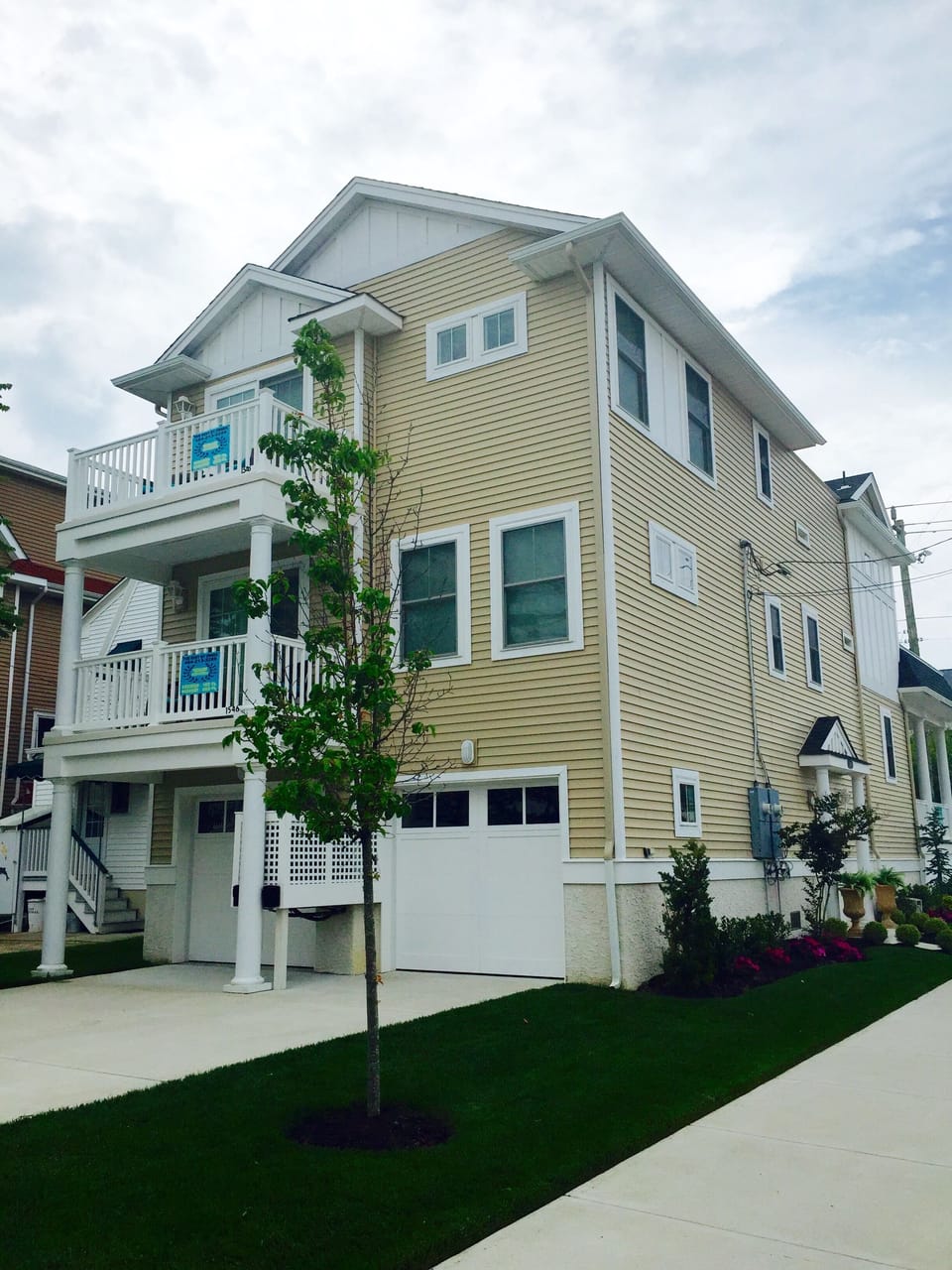 Rear of house with deck off master bedroom