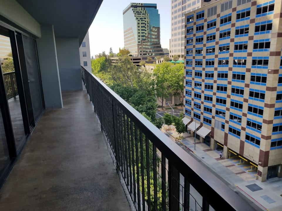Watch the Sutter Health park Fireworks from  balcony! Home of the Sac Rivercats