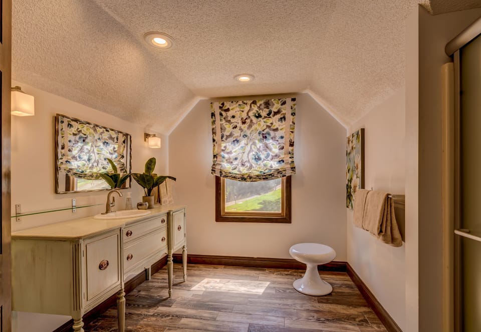 Master bathroom on the second floor