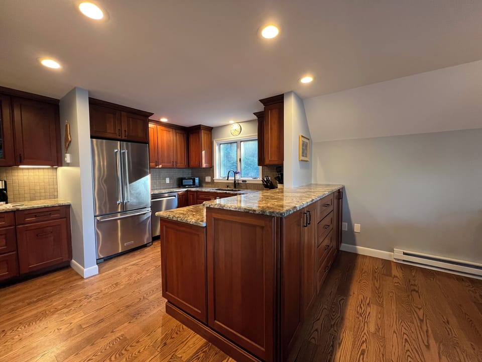 Upon entering the second floor you will notice a very spacious kitchen.
