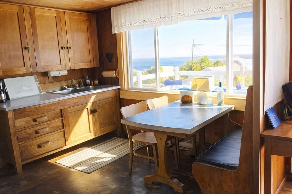 Second level kitchen area.