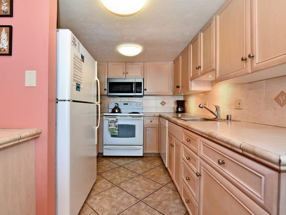 Kitchen area with counter space