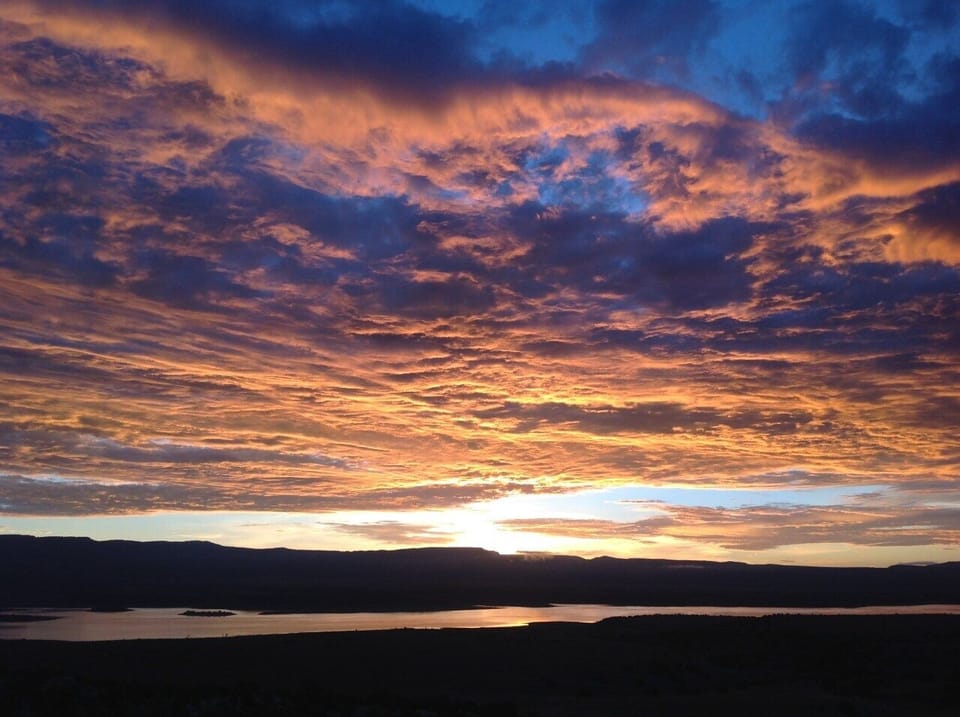 Sunrise over the lake