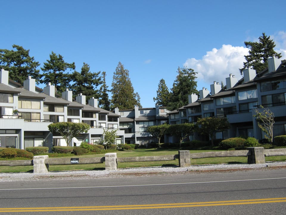 Exterior view of condo complex