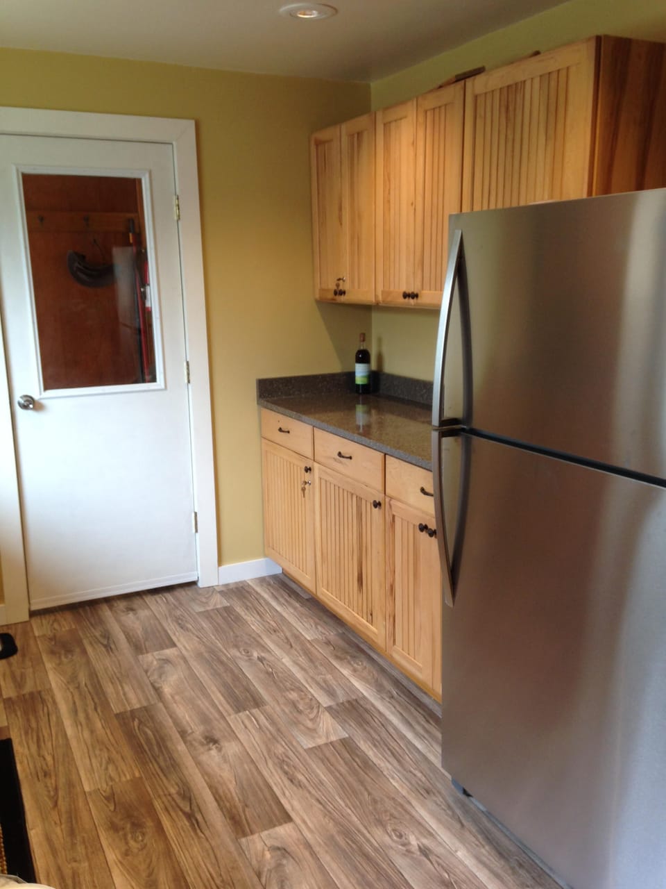 Newly remodeled 1st floor kitchen with lots of cupboards and counter space.
