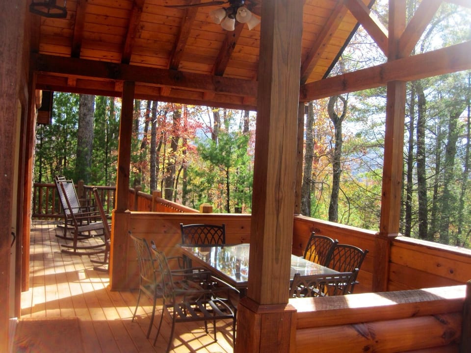 Have a coffee on the rocking chair or a lemonade under the covered front porch