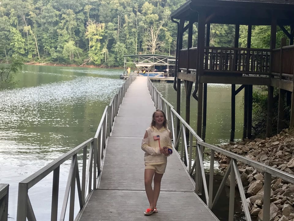 Walk along our bridge to our private WF marina. Park your rental for the week.