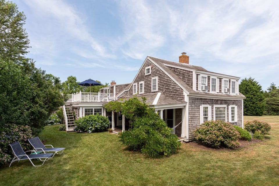 Huge yard around house & lovely gardens