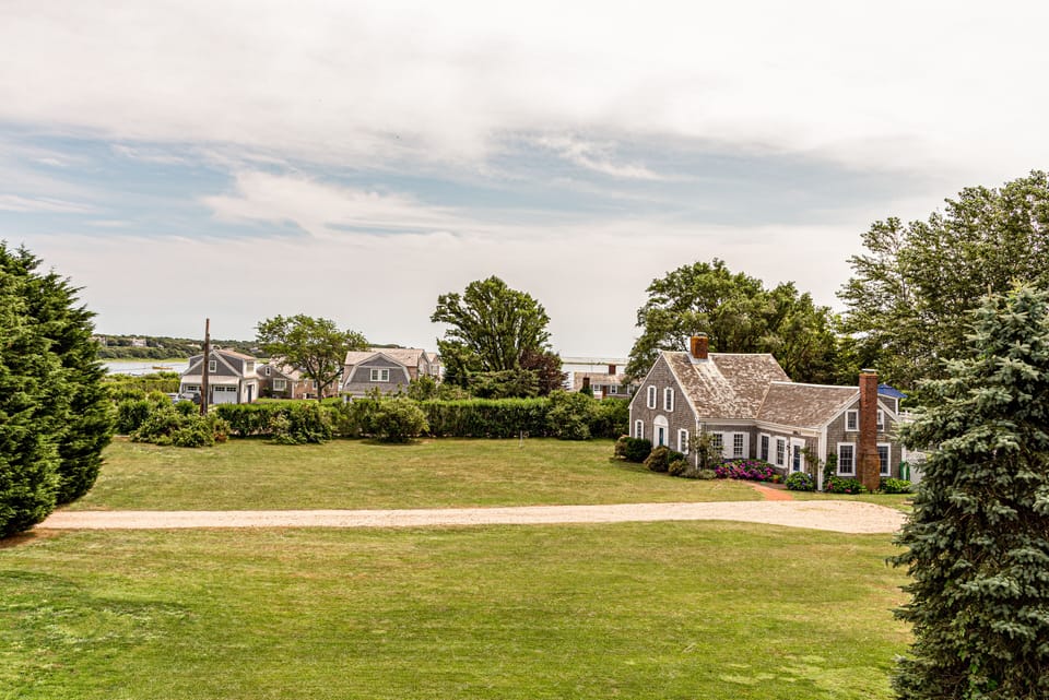 Views of Stage Harbor & Nantucket Sound with Atlantic Ocean in distance