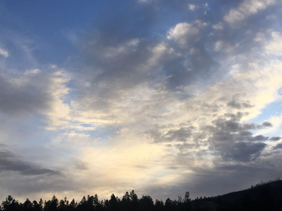 Sunrise sky. 