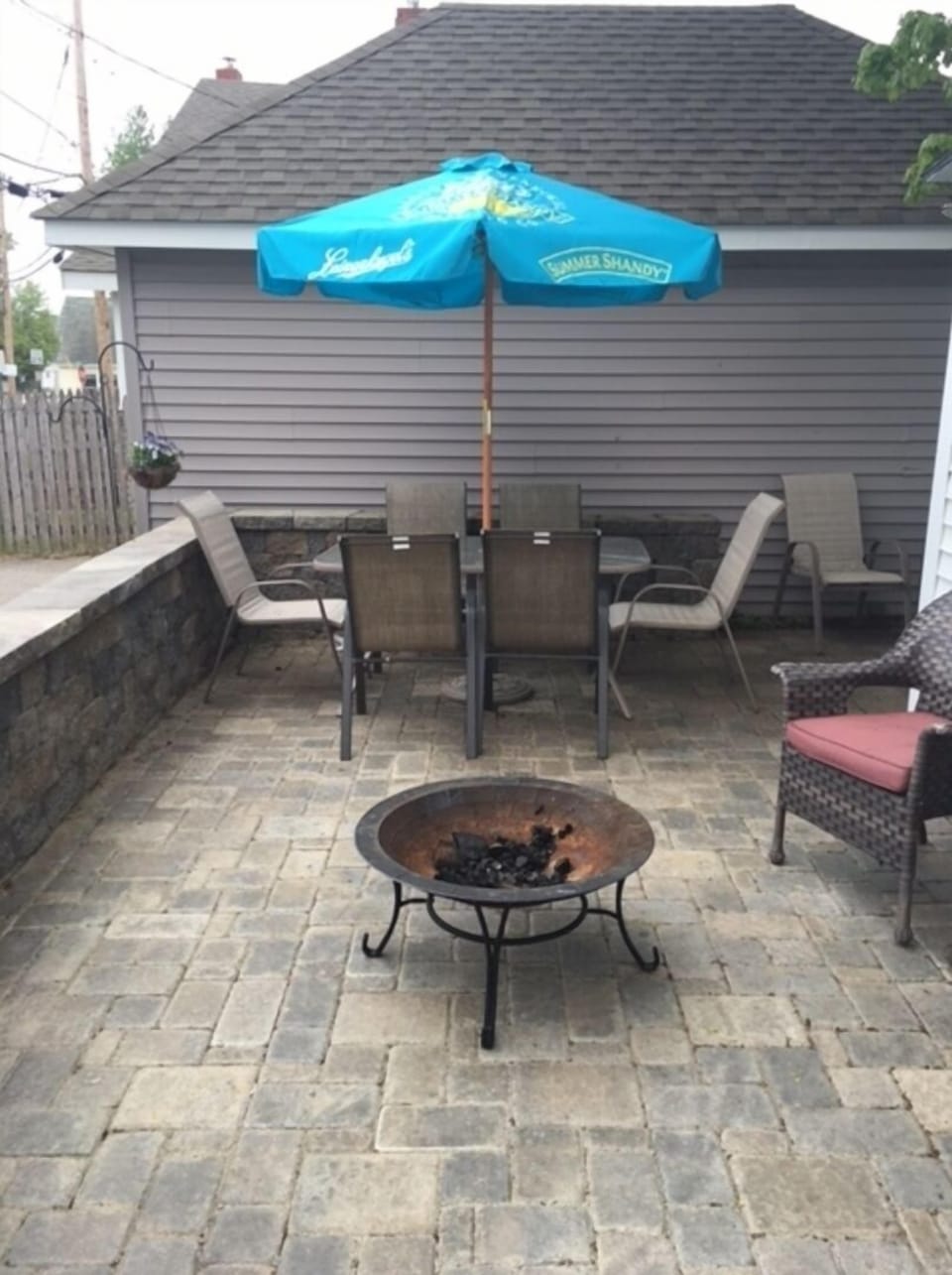 Patio to Enjoy Grilling or evening fire