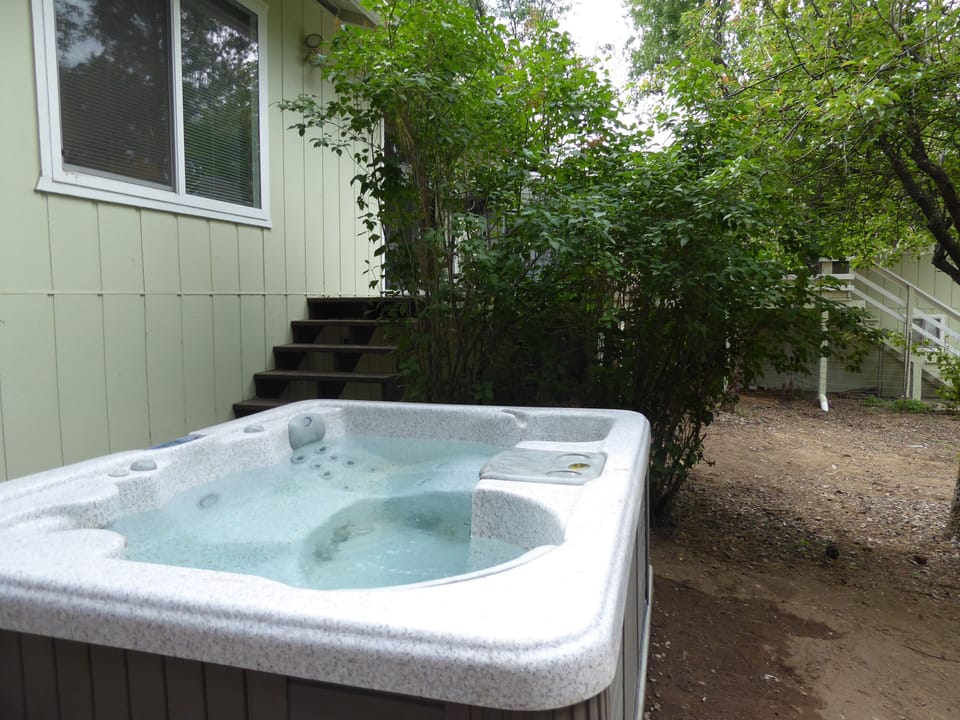 5 steps to your private 4 person hot tub. 